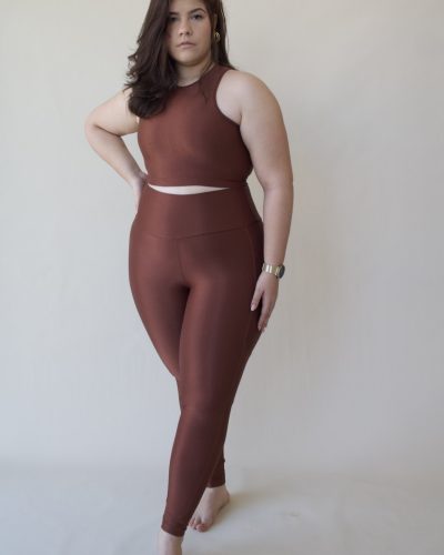 Marrom Café - Top Aventura + Legging Trajetória 3