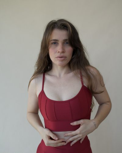 Vermelho Cereja – Top Raiar + Legging Essência 2